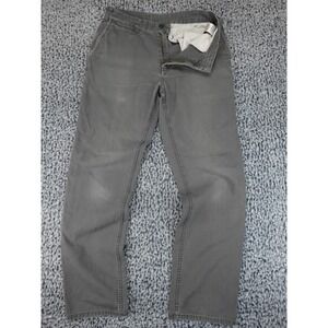 Patagonia Performance Straight Fit Pants Mens 34 Gray Canvas Chino Trousers